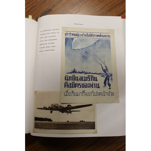 255 - Thailand. A fascinating WWII collection of over 100 items written up in 3 volumes incl Prisoner of W... 