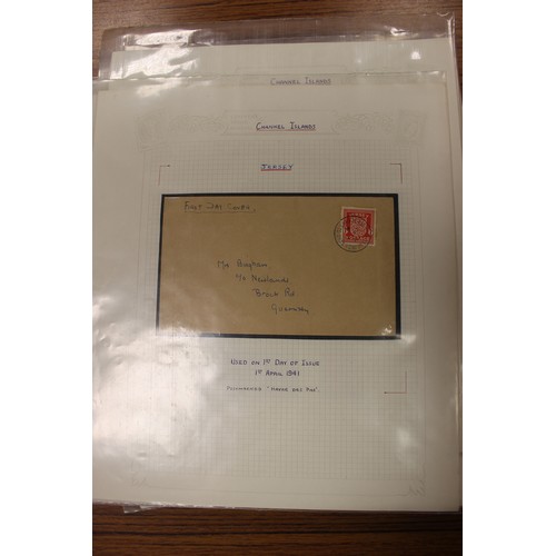 397 - Channel Islands. Postal history coln with a range from QV-QEII, incl Alderney, Guernsey, Jersey with... 