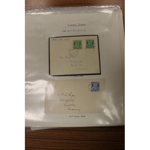 397 - Channel Islands. Postal history coln with a range from QV-QEII, incl Alderney, Guernsey, Jersey with... 