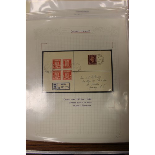 397 - Channel Islands. Postal history coln with a range from QV-QEII, incl Alderney, Guernsey, Jersey with... 