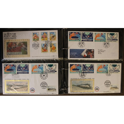 269 - 1966 to 1998 Benhams FDC coln in seven albums, good range of FDCs with a mixture of hand written and... 