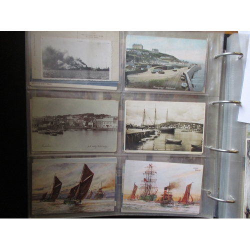 41 - Misc. coln. in modern album. shipping incl. merchant, naval, lightships, paddle steamers, lifeboats ... 