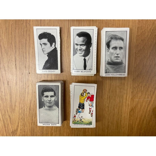 10 - Collection of Thompson sets in cigarette card packets with Football Tips and Tricks, The Adventure a... 