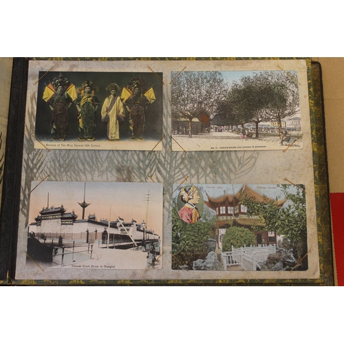 109A - Foreign. China and Japan coln. in lovely old album with  views of Shanghai, Canton, Nanking, tramway... 