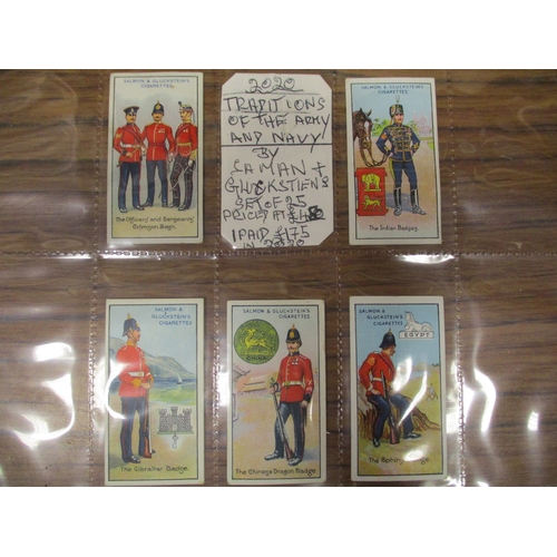 28 - Salmon & Gluckstein. Complete set in plastic sleeves with Traditions Of The Army & Navy generally fa... 