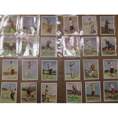 32 - Wills. Complete set in plastic sleeves with Famous Golfers generally fair to good. Cat. £550. (See p... 