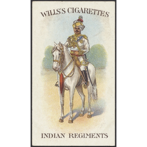 33 - Wills. Complete set in plastic sleeves Scissors Indian Regiments Series generally fair to good. Cat.... 