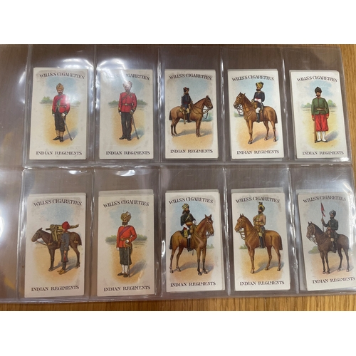 33 - Wills. Complete set in plastic sleeves Scissors Indian Regiments Series generally fair to good. Cat.... 