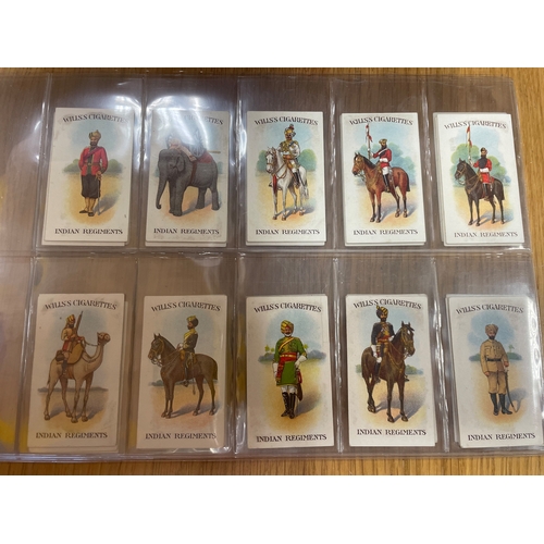 33 - Wills. Complete set in plastic sleeves Scissors Indian Regiments Series generally fair to good. Cat.... 