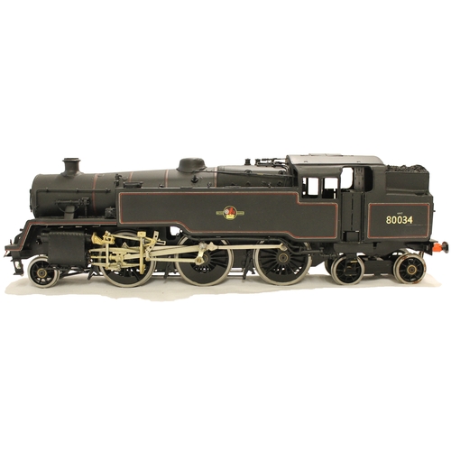 393 - Kit Built. O gauge tank black 4MT 80034 2-6-4 built and signed ' E. Saunders', ' D. Temple 1/01' gen... 