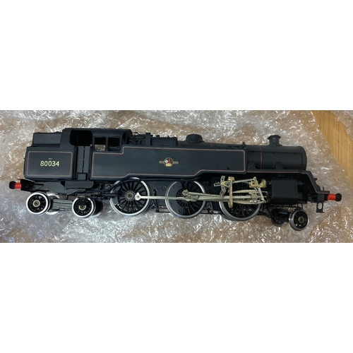 393 - Kit Built. O gauge tank black 4MT 80034 2-6-4 built and signed ' E. Saunders', ' D. Temple 1/01' gen... 