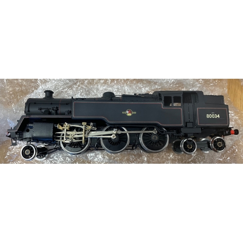 393 - Kit Built. O gauge tank black 4MT 80034 2-6-4 built and signed ' E. Saunders', ' D. Temple 1/01' gen... 