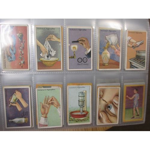 4 - Collection in 7 albums with complete sets including Ogdens Famous Rugby Players, Football Club Capta... 