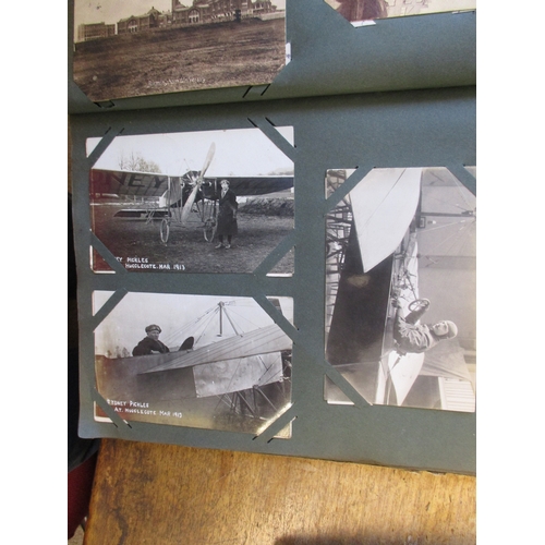 40 - Misc. coln. in 3 old albums. Better RP and ptd. topo. of Luton, Moseley, Kings Heath, canal bridge A... 