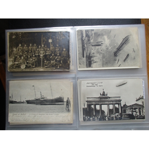 46 - Misc. coln. in modern album of mainly shipping both UK and European.  Merchant, Naval, paddle steame... 