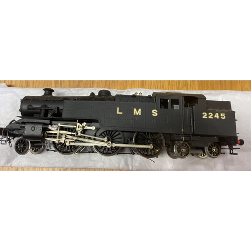 496 - Kit Built. DJH. Three OO gauge black locomotives with steam with tender St Albans Head 32426 4-4-2 w... 