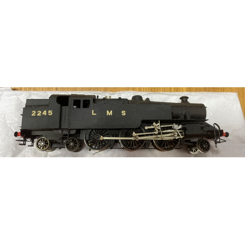 496 - Kit Built. DJH. Three OO gauge black locomotives with steam with tender St Albans Head 32426 4-4-2 w... 