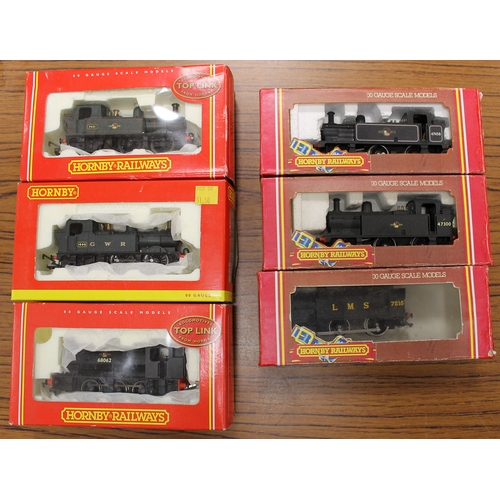 523 - Hornby. Collection OO gauge locomotives including DCC ready steam with tender Stembok 61032 4-6-0 No... 