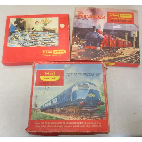 538 - Hornby. Range of OO gauge train sets, generally excellent to mint in good to excellent boxes, with R... 