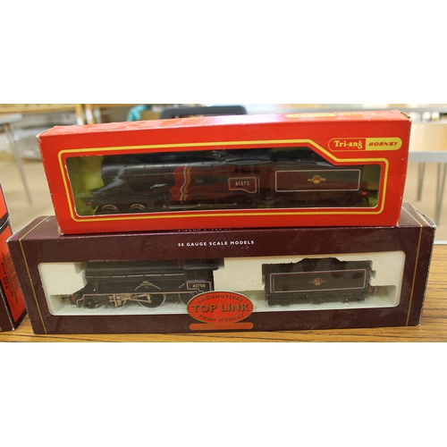 549 - Hornby. Collection of OO gauge steam locomotives with tenders including Toplink Cattistock 62758 4-4... 