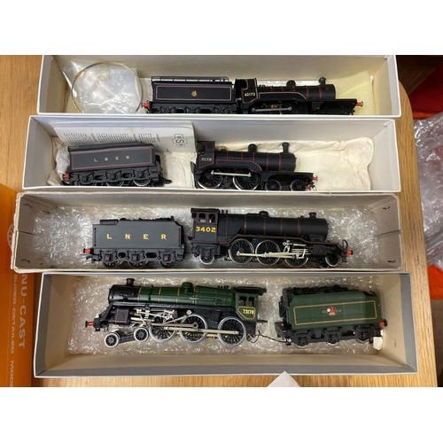 561 - Kit Built. Collection of OO gauge including steam with tender A NU Cast (4), East Coast Joint Models... 