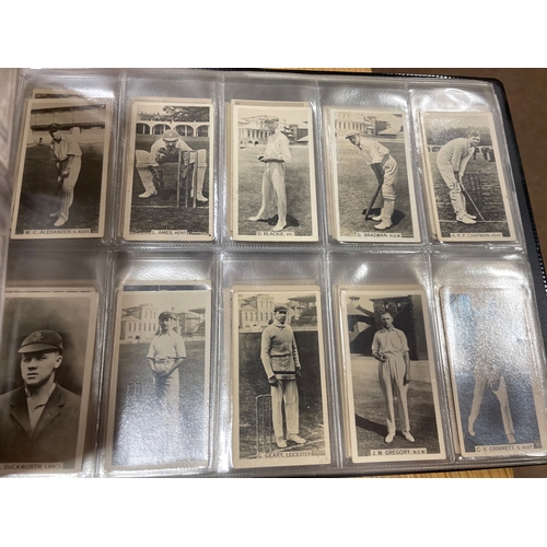 8 - Collection in album with complete sets including Drapkin Australian and English Test Cricketers, Ogd... 