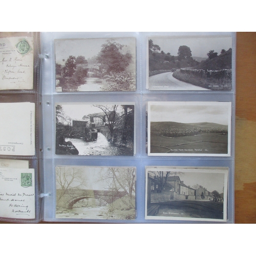 87 - Derbyshire/Staffordshire. Coln in loose sheets with better cards of Castleton, Chapel-en-le-Frith, C... 