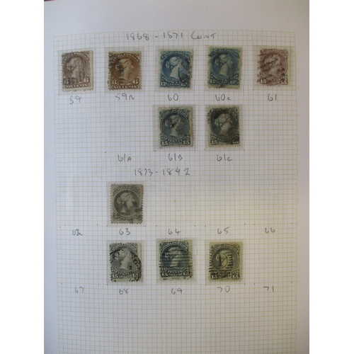 129 - Canada. QV-QEII M/U coln in 8 albums, incl 1868 set to 12½c U, 1868-71 set U (less 57d and 61a), 187... 