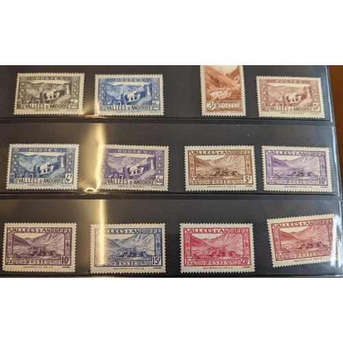 139 - Andorra. Early to modern mostly M coln in 4 binders, incl French post offices 1931 set M with slight... 