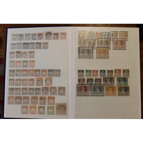 147 - Bavaria. Early to middle period M/U coln in 1 stockbook. Incl 1849-62 vals to 18k U, 1867-9 vals to ... 