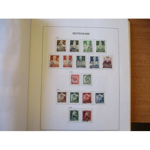 150 - Germany. Early to modern M/U coln in 3 SG Davo albums, incl 1872 vals to 7k M/U, 1874 9K on 9k M,  1... 