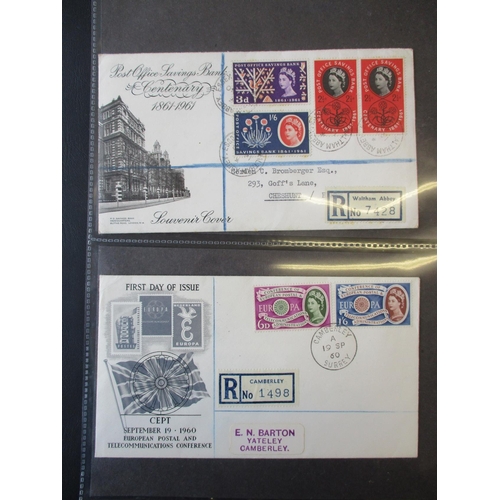 257 - 1960-2022 GB FDCs in approx 48 folders. A large coln with a range of special handstamps seen. (7B)