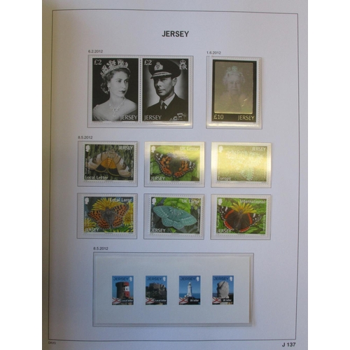 288 - Jersey. 1967-2020 UM coln in 3 SG Davo albums and loose, incl M/S and Post & Go. (½B)