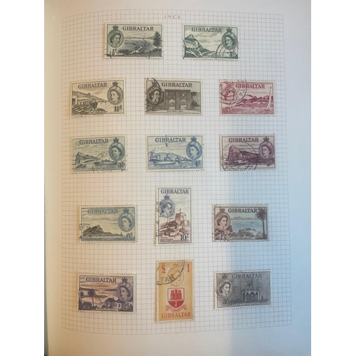 5 - A mainly used, QV-QEII BC coln in SG Senator album incl Ghana 1957 set, Gibraltar 1889 set (top val ... 