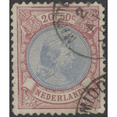 168 - Netherlands. Early-modern M/U coln in 1 album, incl 1852-63 10c carmine M/U,  1867 5c and 50c U, 189... 