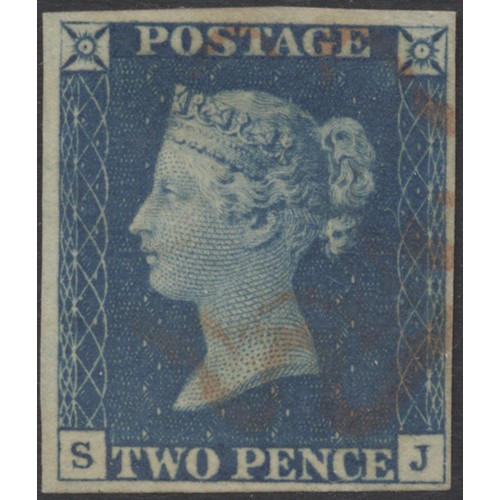 179 - QV-QEII M/U coln in ring binder and on album leaves, incl 1840 1d black 4 margin (x5) U, 1840 2d blu... 