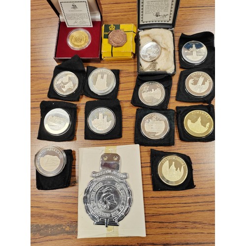 918 - Modern range with 1974 English Counties boundary changes silver proofs FDC 10 different each weighin... 