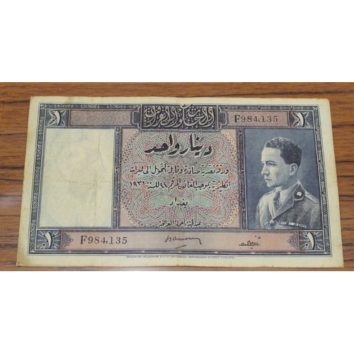 399 - Iraq. L.S. Amery/ Raouf al Chadirchi 1931 (1934) 1 dinar F984135 fine. (Krause 9d) (See photo) (N)