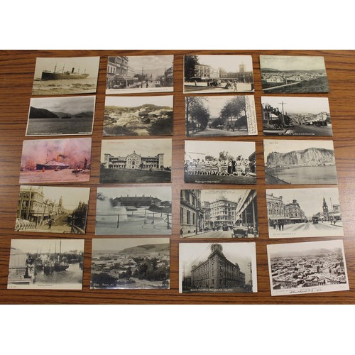 111 - New Zealand. Misc. range incl. street scenes, shipping and shipwrecks of S.S. Kaipara and S.S. Waika... 