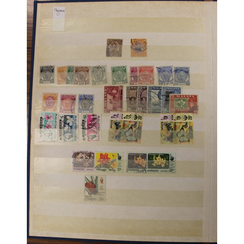 132 - Malaya and States. QV-QEII misc M/U ranges, arranged untidily in mixed condition in approx 12 stockb... 