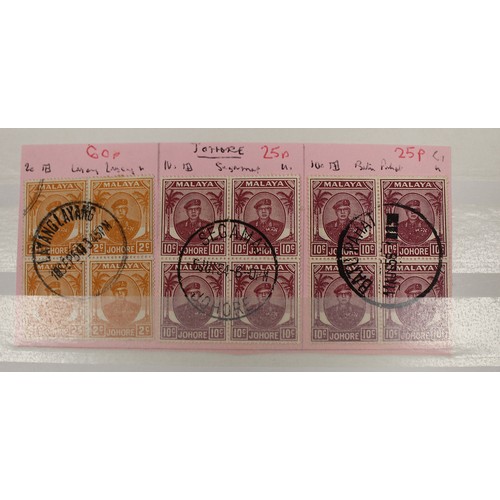 132 - Malaya and States. QV-QEII misc M/U ranges, arranged untidily in mixed condition in approx 12 stockb... 