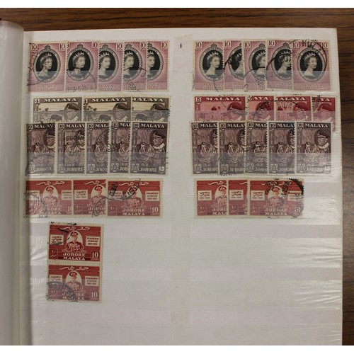 132 - Malaya and States. QV-QEII misc M/U ranges, arranged untidily in mixed condition in approx 12 stockb... 