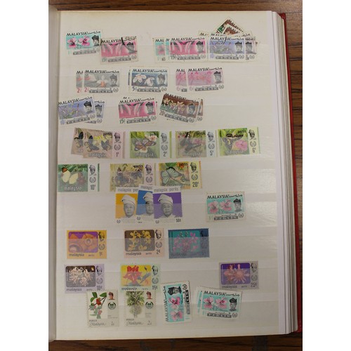 132 - Malaya and States. QV-QEII misc M/U ranges, arranged untidily in mixed condition in approx 12 stockb... 