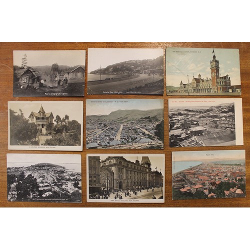 111 - New Zealand. Misc. range incl. street scenes, shipping and shipwrecks of S.S. Kaipara and S.S. Waika... 