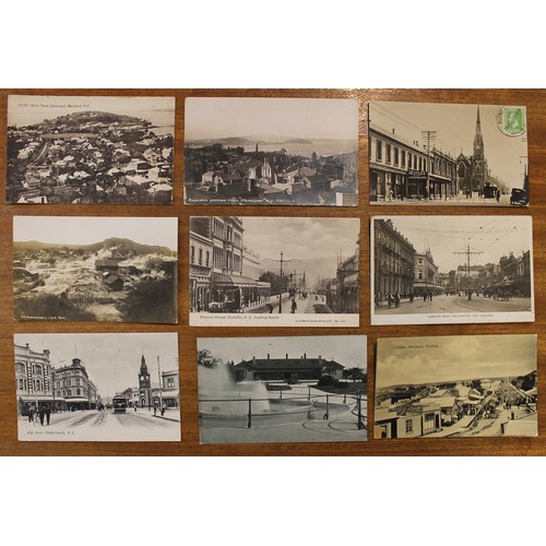 111 - New Zealand. Misc. range incl. street scenes, shipping and shipwrecks of S.S. Kaipara and S.S. Waika... 