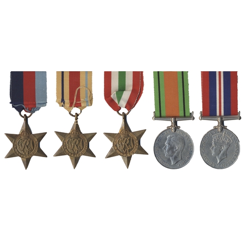 106 - S.A.S. Lilly collection. WW2 1939-1945, Africa, Italy Stars, Defence Medal attributed to 49889 Sgt R... 