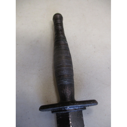 168 - Fairbairn-Sykes Fighting Knife miscellaneous type, the hilt and crossguard are cast on to the tang, ... 