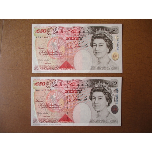 425 - M.V. Lowther. £50 range with K28 about uncirculated, M01 and L61 column sort uncirculated, M35 last ... 