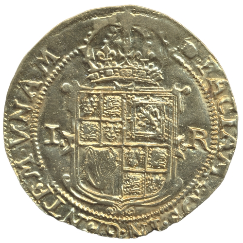 561 - James I. 1615-16 second coinage unite, fifth crowned bust facing right holding sceptre, mintmark tun... 