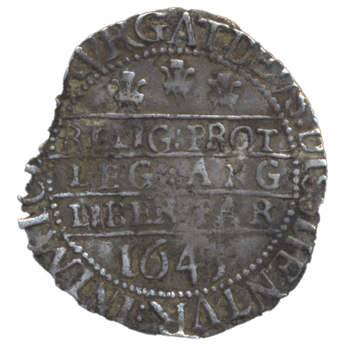 565 - Charles I. Oxford mint 1643 sixpence Oxford plumes fine. (S.2980A) (See photo) (Y)